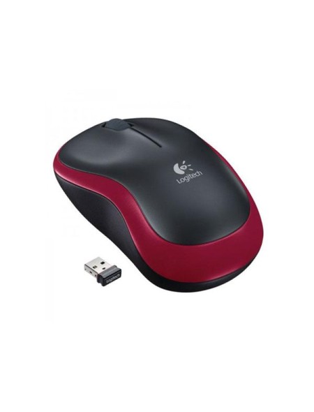 Raton óptico inalámbrico Logitech M185 Rojo  910-002237