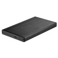 Caja externa aluminio 2.5 USB 3.1 Sata Tooq Negra 9.5mm TQE-2527B