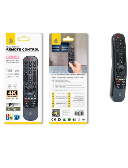 Mando a distancia TV Universal Lg NR9579 / Negro / One+ / 2905792