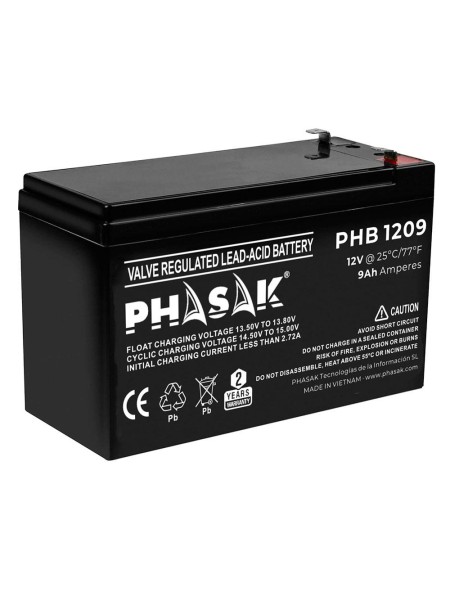 Bateria PHASAK para Sais 9ah 12v / PHB 1209