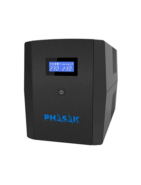 ÷ Phasak sai 2260va sirius interactivo con avr, toma protegida y pantalla lcd