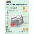 Baliza Geolocalizable HRFLECT / Homologada V16 / DGT 3.0 / Luz Flash / Visibilidad + 1 km / IP54